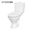 Унитаз-компакт 752 Cersanit Cersania II SimpleOn 011 3/6 с сиденьем duraplast Slim Soft Close K119-014 - миниатюра 1