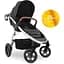 Прогулочная коляска Hauck Uptown Melange Black, черная (14827-3) - миниатюра 3