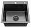 Кухонна мийка Kroner KRP Schwarze - 4545HM PVD (3.0/1.0 мм) (CV033856) - мініатюра 2