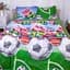 Простирадло MirSon 17-0587 Football Ranforce Elite 220х200 см зелене - мініатюра 1