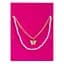 Набір Lukky Fashion Перлинне намисто та ланцюжок з підвіскою у вигляді метелика (T24692) - мініатюра 2