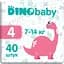Підгузки Dino Baby 4 (7-14 кг), 40 шт. - мініатюра 1