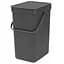 Відро для сміття Brabantia Sort&Go темно-сіре 12 л (109805) - мініатюра 1