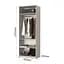 Шафа 2-дверна MebelStar Оскар Gloss BL-B, комплект полиць 80x52x220 см Антрацит/Альмонд (MBS-5123) - мініатюра 3