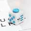 Кубик антистрес Fidget Cube 14128 3.5х3.5х4 см білий з блакитним - мініатюра 1