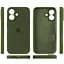 Чехол Epik Silicone Case Full Camera Protective (AA) для Apple iPhone 16 Plus (6.7) Зеленый / Dark Olive - миниатюра 4