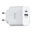 Мережевий зарядний пристрій 1USB Hoco C57A QC 3.0+ (Type-C) 3A White - мініатюра 1