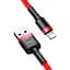 Кабель Baseus Cafule Cable USB to Lightning 2.4A 1m CALKLF-B09 Red - миниатюра 2