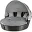 Садові меблі Outtec Round Lounge Chairs чорно-графітові - мініатюра 3