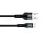 Кабель ColorWay USB - micro USB (M/M), Nylon, 2.4 А, 1 м, Black (CW-CBUM045-BK) - мініатюра 4
