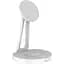 Бездротовий зарядний пристрій WiWU 2in1 Magnetic Wireless Charger M13 White [91676] - мініатюра 3