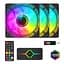 Вентилятор GameMax 120mm*3 KIT ARGB fan KF300 BK (KF300 BK) - миниатюра 1