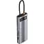 Концентратор Baseus USB3.1 Type-C to USB C(PD)100W/HDMI 4K 30Hz/VGA/USB3.2/RJ45/SD+TF,9in1 Grey (CAHUB-CU0G) - миниатюра 5