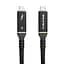 Кабель PowerPlant USB4, USB-C - USB-C, 40Gbps, 100W, 20V/5A, 8K/60HZ, 1м - миниатюра 1