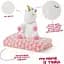 Плед Perletti Toys Tiara Unicorn з м'якою іграшкою 120x80 см рожевий/білий (P13071) - мініатюра 3