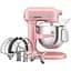 Планетарный миксер KitchenAid Artisan с подъемной чашей 6.6 л сухая роза (5KSM70SHXEDR) - миниатюра 6