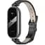 Шкіряний ремінець MiJobs для фітнес-браслета Xiaomi Mi Band 7 Type A чорний - мініатюра 1