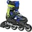 Ролики Rollerblade Microblade 33-36.5 Black-Blue (1012-86B0751530-NF01-33-36.5) - мініатюра 1