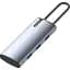 USB-хаб ColorWay USB-C 3xUSB-A 3.0 HDMI 4K USB-C PD 100W Dark Grey (CW-HUB01) - миниатюра 1
