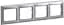 Рамка 4 пости Valena Classic алюміній Legrand osv0002066 - мініатюра 1