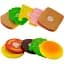 Игрушечные продукты Viga Toys Гамбургер и сэндвич (50810) - миниатюра 2