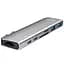 Багатофункціональна док-станція типу-C HAGiBiS USB-C DC7 Gray 04214 - мініатюра 1