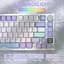 Игровая беспроводная механическая клавиатура Attack Shark X820 Ultra / Три режима подключения / Pre-Lubed Linear Switch / White - миниатюра 4
