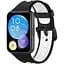 Силиконовый ремешок Primolux Perfor Classic для смарт-часов Huawei Watch Fit 2- Black White - миниатюра 1