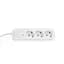 Мережевий подовжувач Videx Oncord з кнопкою з/з 3п 3 м 3x1.5 мм white (VF-PD33G-W) - мініатюра 2