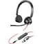 Гарнітура Poly BlackWire C3325 USB-C HS Stereo + 3.5mm Plug + USB-C/A Adapter (8X222AA) - мініатюра 1