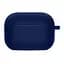 Силиконовый футляр с микрофиброй для наушников Airpods Pro 3 Темно-синий / Midnight blue - миниатюра 1