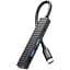 USB-хаб XO USB Type-C 3-в-1 (HUB014B.black) - мініатюра 1