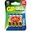 Батарейка GP Ultra Plus Alkaline АА LR6 (15AUP-U4) 4 шт. - миниатюра 1