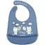 Слюнявчик Canpol babies Bonjour Paris силиконовый с карманом синий (74/027_blu) - миниатюра 1