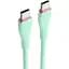 Кабель Vention USB 2.0 C Male to C Male 5A Cable 1 м зелений Silicone Type (TAWGF) - мініатюра 1