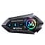 V12 Pro Мотоциклетний Інтерком 500M Bluetooth Шолом Гарнітура Динаміки З RGB-підсвіткою - мініатюра 1