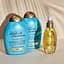 Подарочный набор OGX Секрет ухоженных волос: шампунь Argan oil of Morocco, 385 мл + кондиционер, Argan oil of Morocco 385 мл - миниатюра 9