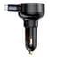 АЗП Baseus Enjoyment Pro 60W (1USB-C) + висувний кабель Type-C (C00057802111-01) Cluster Black - мініатюра 2