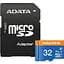 Карта пам'яті ADATA MicroSDXC Premier 32Gb Class 10 UHS-1 A2 + SD адаптер (AUSDH32GUICL10A1-RA1) [162346] - мініатюра 1