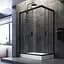Душова кабіна Am.Pm Gem Twin Slide 120x80 см скло прозрачне black matt W90UG-404-120280-BT, Чорний матовий, Універсальна, прозрачний, Чорний матовий - мініатюра 3