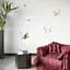 Дзеркальний декор Wall Sticker SW-00002520 акриловий самоклеючий Птахи 6 шт. срібло - мініатюра 6