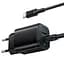 СЗУ Borofone BAS83A Star PD20W+QC3.0 (1USB-A/1C) + кабель Type-C to Type-C Black - миниатюра 3