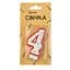 Свічка-цифра "4" 7 см - мініатюра 1
