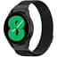 Ремешок для Samsung Galaxy Watch 5 - черный Watchbands Milanese Loop ширина крепления 20мм металлический (WB00S4MMILANESE4BLACK51) - миниатюра 1