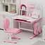 Комплект мебели Mealux Octo Pink: стол + стульчик + полка (BD-33 PN) - миниатюра 4