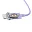 Кабель Baseus Explorer Series Fast Charging Cable with Smart Temperature Control Cable Type-C to Lightning 20W 1m CATS010205 Purpl - мініатюра 4