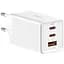 Мережевий зарядний пристрій Baseus GaN5 Pro Fast Charger 2C+U 65W + Cable USB-C White [CCGP120202] [98871] - мініатюра 1