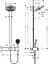 Душова система Hansgrohe Pulsify Showerpipe 260 2jet 400 з термостатом Matt White 24240700, Білий матовий - мініатюра 2