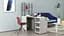 Стол-тумба трансформер Смарт 4/1 с этажеркой Ferrum-decor 1430x1450x500 Черный металл ДСП Бетон 16 мм (FRD-105129) - миниатюра 10