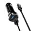 Адаптер автомобильный HOCO Superior Z40 + набор с кабелем Micro USB комплект черный - миниатюра 4